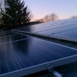 Photo taken from position of last panel on DIY solar install...